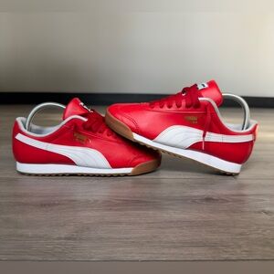 Puma Roma Basic Mens Red Classic Low Top Size 7